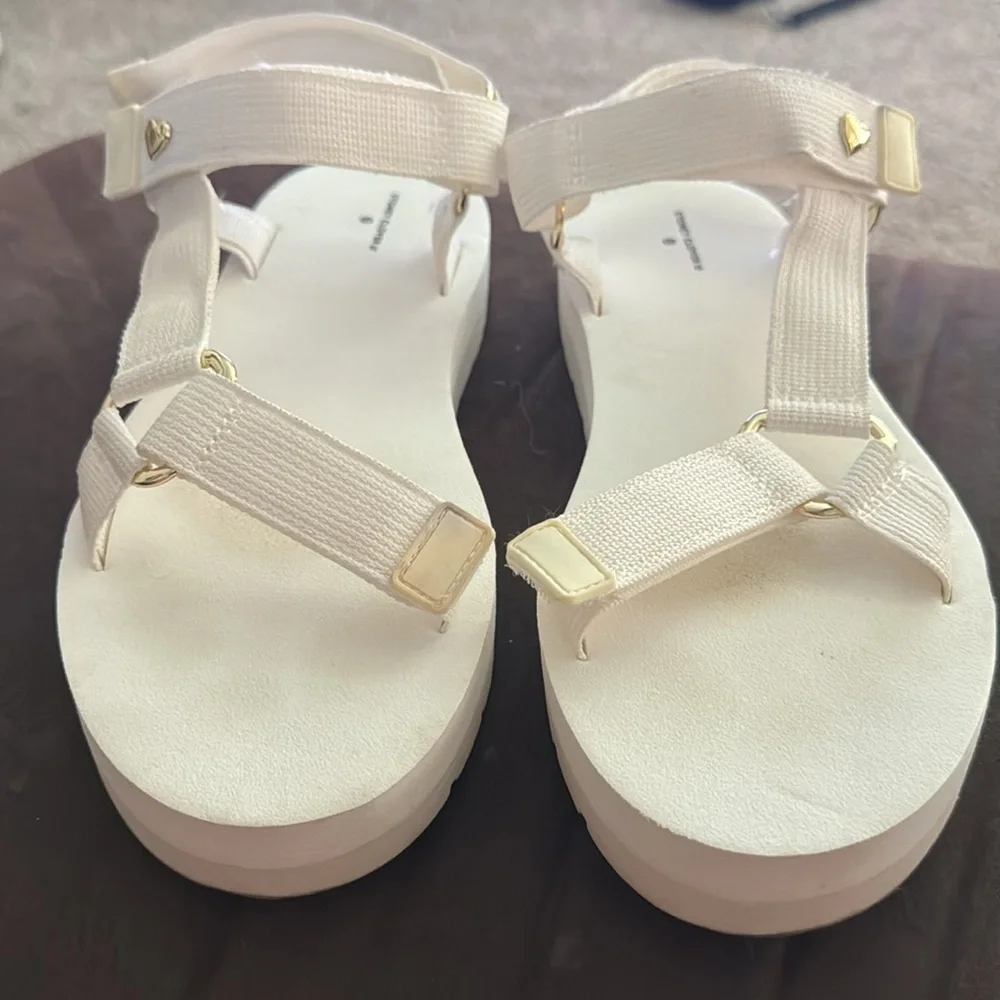 Stoney Clover Lane x Target White Strappy Sport Sandals - Size 10